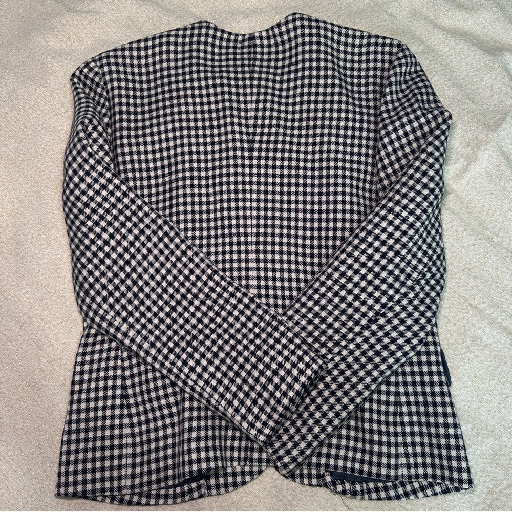 Amanda Smith Black and White Gingham Blazer - Picture 5 of 6